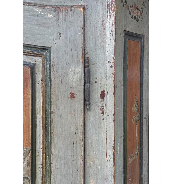 Painted 2-Door Wardrobe, 1804 For Sale - Image 9 of 18