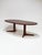 1960s Oval Extendable Dining Table in Kingwood from Dyrlund, Denmark, 1960s For Sale - Image 5 of 17