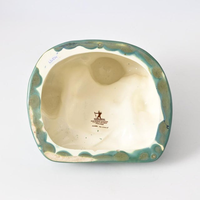 Ceramic Italian Green Glazed Buddha Figurine by Gio Ponti for Richard Ginori, 1930s For Sale - Image 7 of 12
