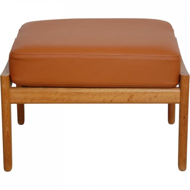 GE290 Ottoman in Oak by Anders Børgese, 1980s For Sale - Image 13 of 13