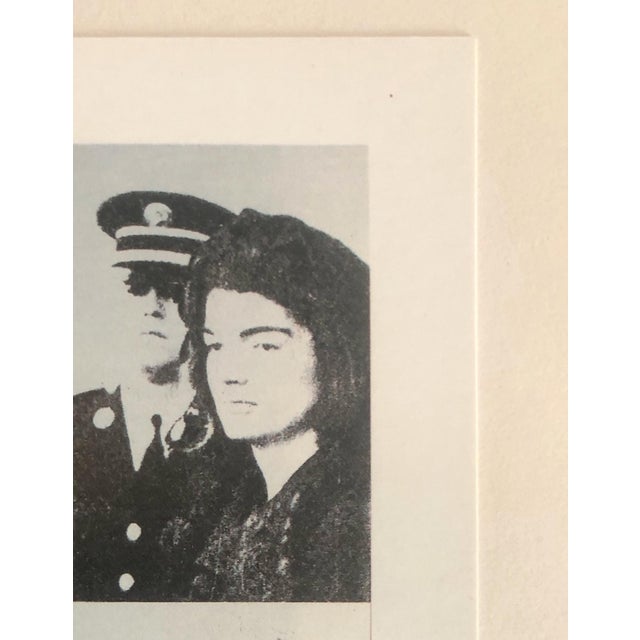 Late 20th Century Andy Warhol-Signed Ephemera for Jacqueline Kennedy 3 For Sale - Image 5 of 8