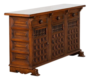 Spanish Brutalist Sideboard in Mahogany, 1960