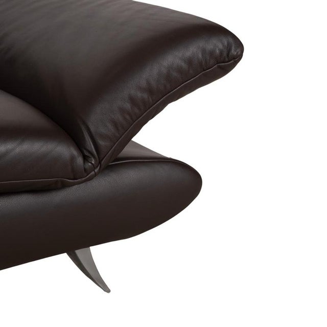 Brown Leather Three-Seater Brown Manual Function Sofa from Koinor Velluti For Sale - Image 8 of 17