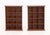 Pair of Modern Cherry Finished Wood Pigeon Hole Bookcases, each with twelve cube compartments and The Bombay Company marks...