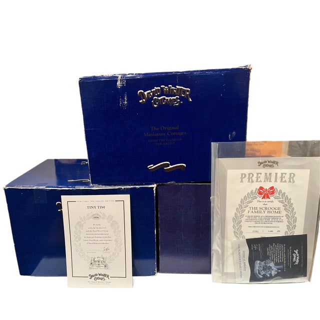 Complete David Winter Christmas Snow Cottage Collection (1984–1995) W/ Boxes & Certificates For Sale - Image 17 of 17