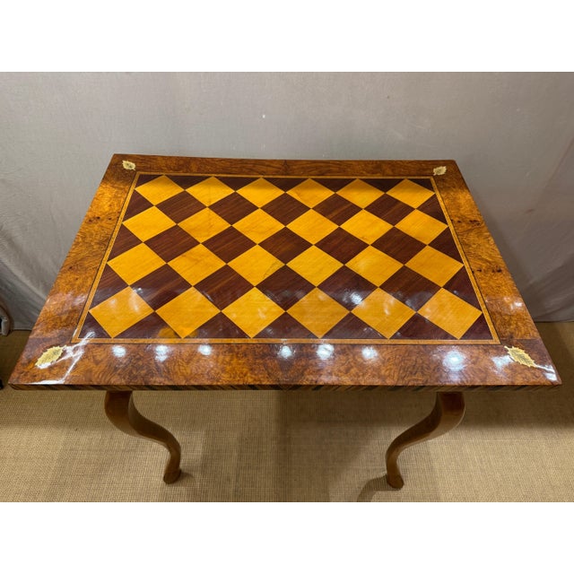 Baroque Baroque Side Table with Marquetry Chess Board Top, 1720s For Sale - Image 3 of 8