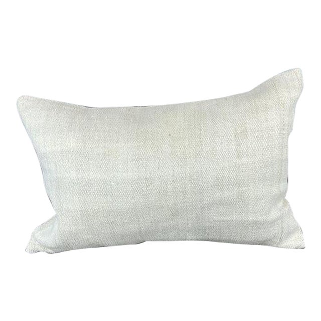16 x 24 Hemp Pillow Turkish Cushion Natural White Pillow Cushion Cover For Sale