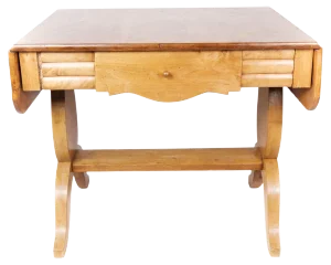 Birchwood Dining Table with Extensions, 1840s