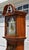 1980s Howard Miller Cherry Grandfather Clock Mechanical Triple Weight Pendulum For Sale - Image 5 of 18