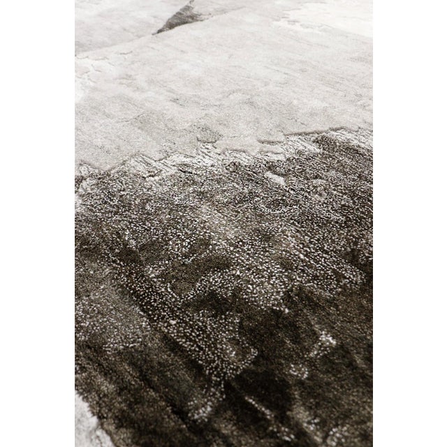 Modern Pasargad Home Astrid Brown Area Rug- 5' 1" X 7' 5" For Sale - Image 3 of 6