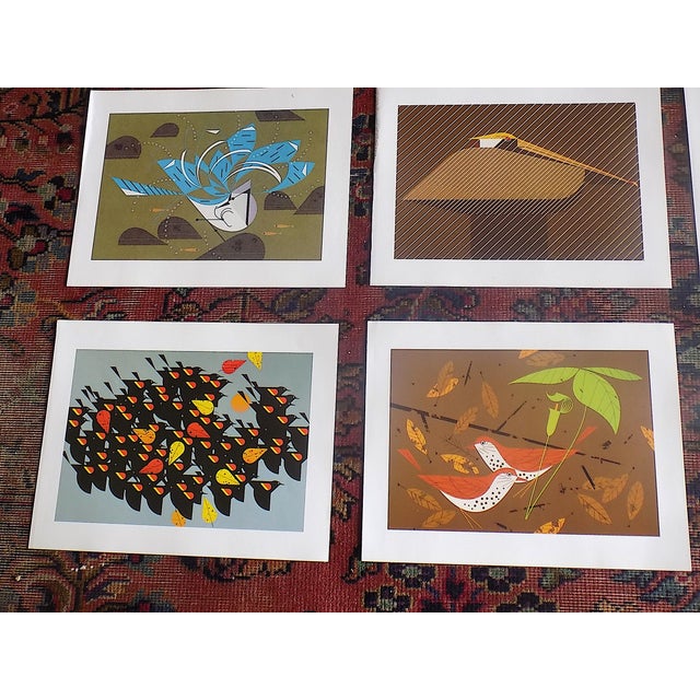 Vintage Charley Harper Modernist Abstracted Bird Lithographs (10.75" X 8.25") - Set of 12 For Sale - Image 4 of 10
