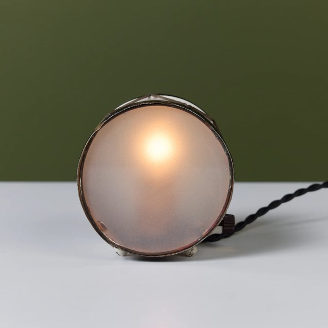 1930s 1930s Petite Drum Lamp by Lurelle Guild for Chase Brass & Copper Co. For Sale - Image 5 of 10