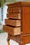 1950s Chippendale Revival Mahogany Highboy Chest on Stand With Satinwood Inlay & Ball-and-Claw Feet For Sale In Naples, FL - Image 6 of 17