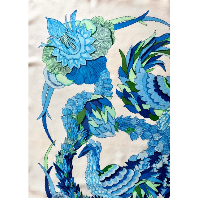 Hermès Hermès Tahiti 1971 Silk Scarf Designed by Latham Caty For Sale - Image 4 of 9