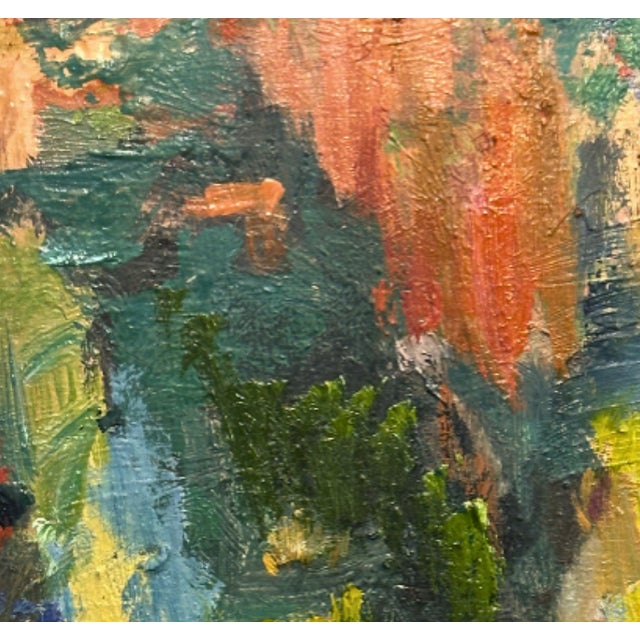 2020s Abstract Oil on Board Small Painting For Sale - Image 5 of 5