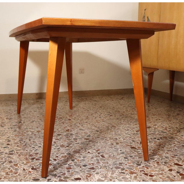 Mid-Century Modern Table and Chairs by Vittorio Dassi, 1950s, Set of 7 For Sale - Image 12 of 18