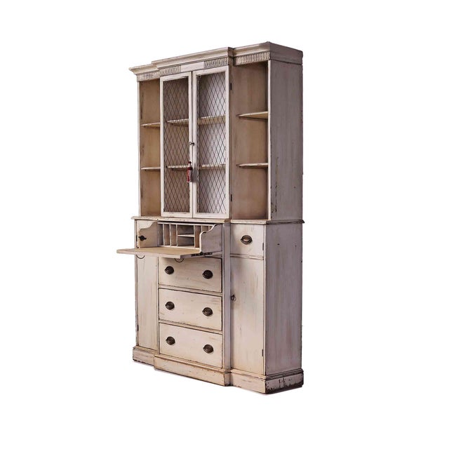 Wood Vintage French Country Style Storage Cabinet For Sale - Image 7 of 7