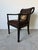 Brown Antique French Neoclassical Carved Mahogany Armchair With Floral Needlepoint Upholstery For Sale - Image 8 of 13