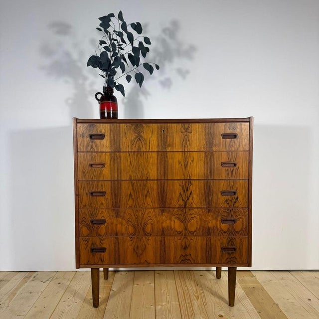 Wood Vintage Danish Rosewood Chest, 1960s For Sale - Image 7 of 7