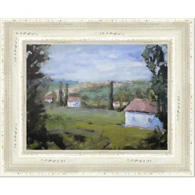 The Villa View (Original Impressionist Oil Landscape) For Sale - Image 9 of 12