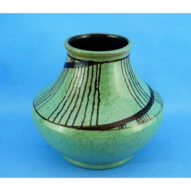 Mid-Century Ceramic Vase attributed to Alessio Tasca for Istituto Statale d'Arte, Venice, Italy, 1950s For Sale - Image 4 of 18