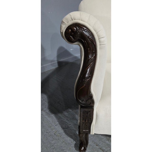 Antique Upholstered Two-Seater Sofa, 1900s For Sale - Image 3 of 12