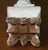 Wood Vintage Painted Carved Oak Decorative Candlesticks, 1940s, Set of 2 For Sale - Image 7 of 17