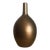 1990s Transitional Golden Brown Ceramic Vessel For Sale