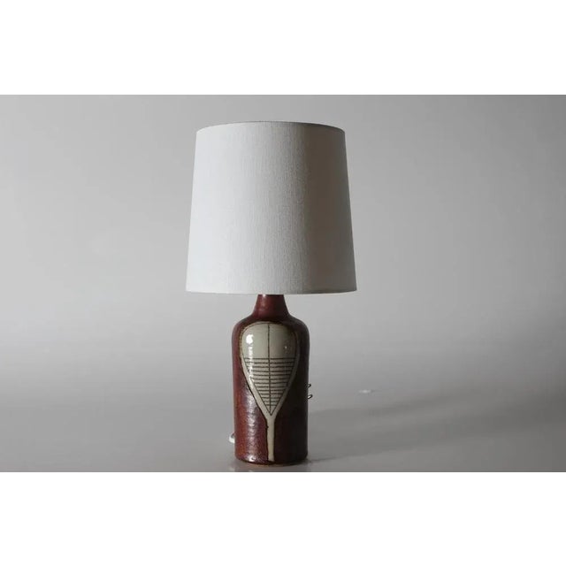 Sculptural Ceramic Table Lamp by Gunver Bilde Sørensen, Denmark, 1970s For Sale - Image 11 of 11