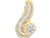 1990s 1990s 14k Yellow Gold Diamond Swirl Pendant For Sale - Image 5 of 8