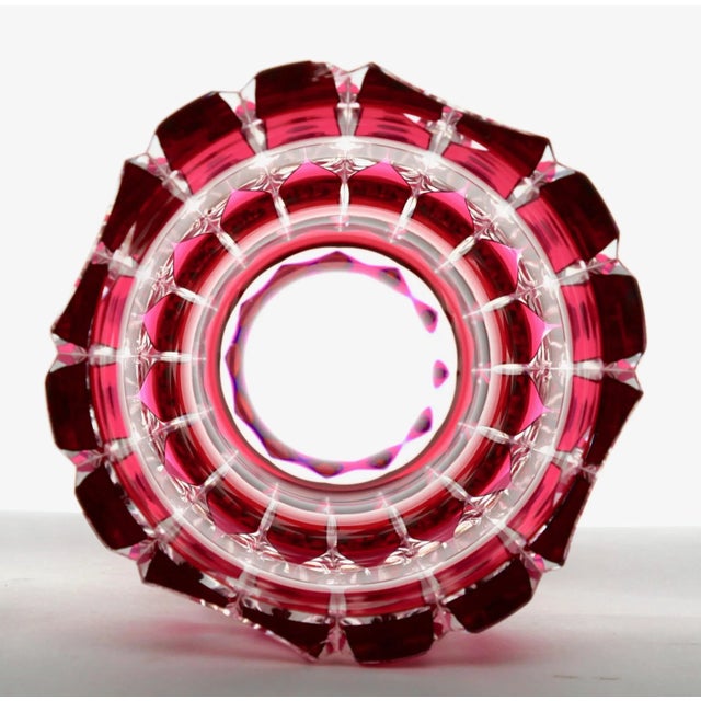 Cut-to-Clear Crystal Vase by Charles Graffart for Val Saint Lambert For Sale - Image 3 of 8