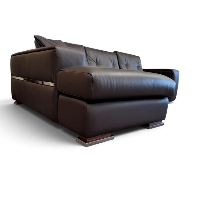 Gamma Arredamenti Italian Leather Sectional For Sale In Miami - Image 6 of 13