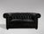 Black Leather Chesterfield 2-Seater Sofa, 1960s For Sale - Image 6 of 8