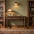 Mission / Arts and Crafts Solid Oak Writing Desk - Walnut For Sale In Chicago - Image 6 of 14