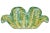 Mid-Century Modern Murano Aqua Gold Barovier Toso Glass Bowl For Sale - Image 3 of 6