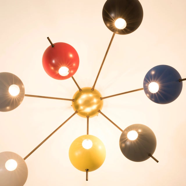 Angelo Lelii Lighting / Design for Macha Helios Septem I For Sale - Image 4 of 11