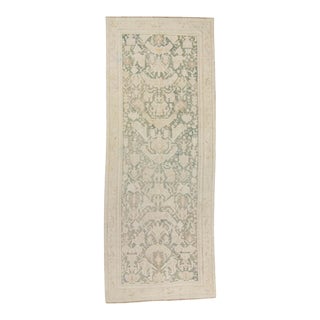 1930s Vintage Allover Karabagh Beige Hand-Knotted Rug - 5’ X 12’10” For Sale