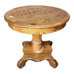 Mid 20th Century Antique Tiger Wood Empire Side Table