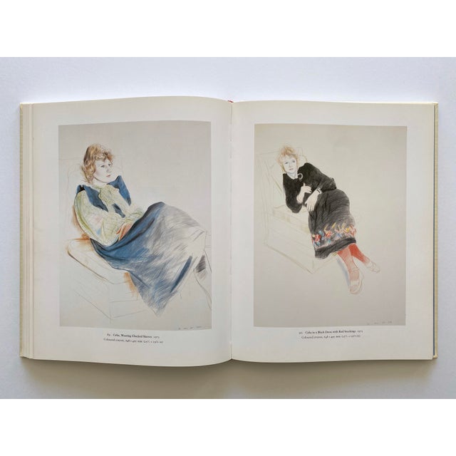 Paper " David Hockney : A Drawing Retrospective " Vintage 1996 First Edition Hardcover Exhibition Art Book For Sale - Image 7 of 13