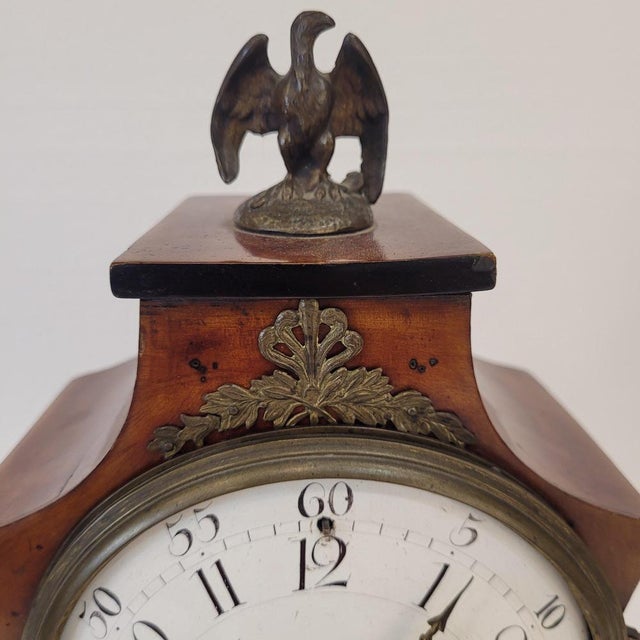 Biedermeier Mantel Clock in Wood with Double Chime, Germany, 1840 For Sale - Image 12 of 18