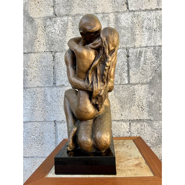 Plastic 1960's Austin Production "Loving Touch" Signed Brutalist Sculpture.Signed by the Artist. For Sale - Image 7 of 18