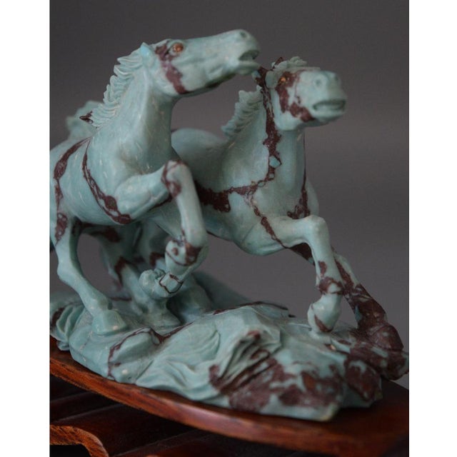 Two Horses Playing & Running Wildly and Chasing Each Other, 1960 For Sale - Image 6 of 18