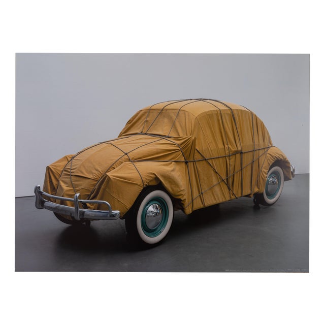 Wrapped Beetle Poster after Christo Javacheff and Jeanne-Claude For Sale