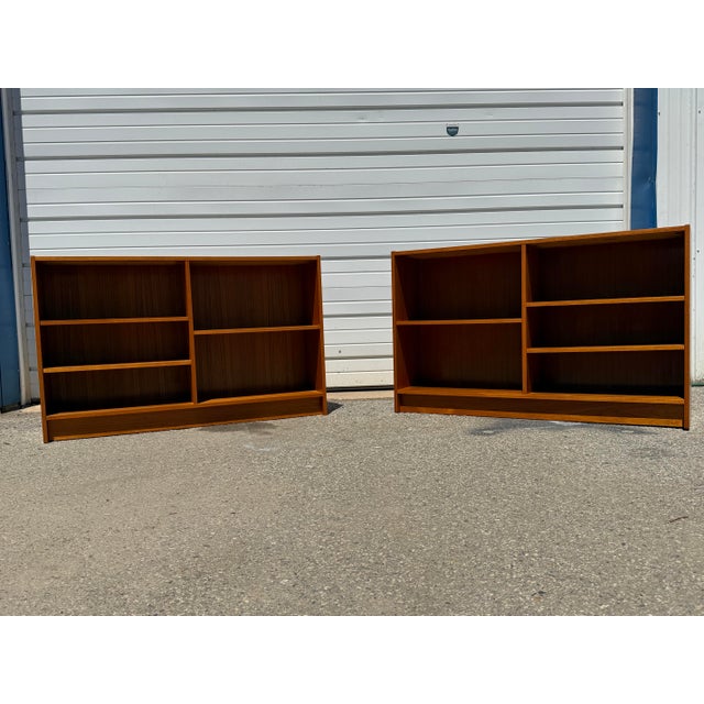 Mid-Century Modern Danish Modern Poul Hundavad Style Teak Bookcases For Sale - Image 12 of 12