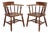 English Smoker's Bow Armchairs, Set of 2 For Sale