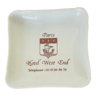 29 Th Century Hotel West End Paris Ashtray For Sale