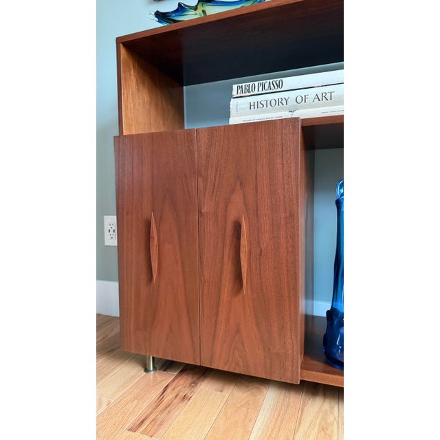 Vintage Mid Century Modern Petite Console For Sale - Image 4 of 12