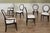 Solid mahogany round-back dining room chairs with engineered Crypton NOMAD SNOW performance fabric. An updated traditional...