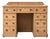 Victorian Pine Pedestal Desk with Raised Gallery, 1880 For Sale
