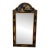 Vintage Italian Hollywood Regency Chinoiserie Black & Gilt Lacquer Wall Mirror For Sale